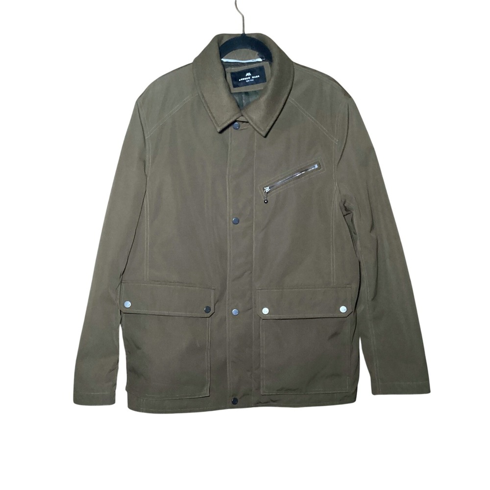Andrew‎ Marc Barn Jacket/Coat Water Resistant Axial Insulated  Zip/Snap Mens Med